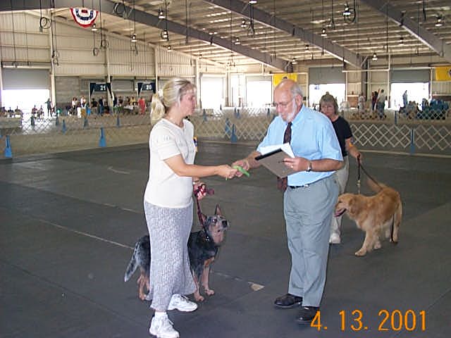 Brianna earning her CDX